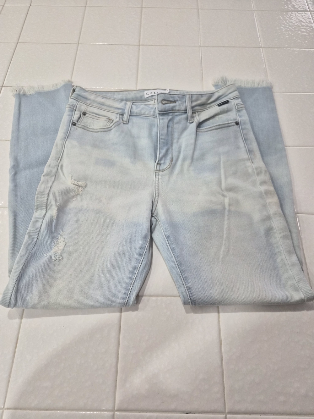 CELLO Light Blue Distressed Women's Jeans